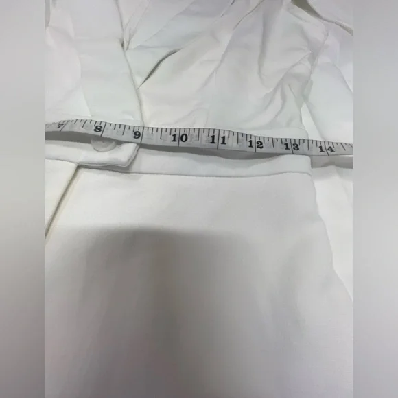 Hello Miss White Tuxedo Cape Romper NEW Size Small Boutique Style - Picture 7 of 14